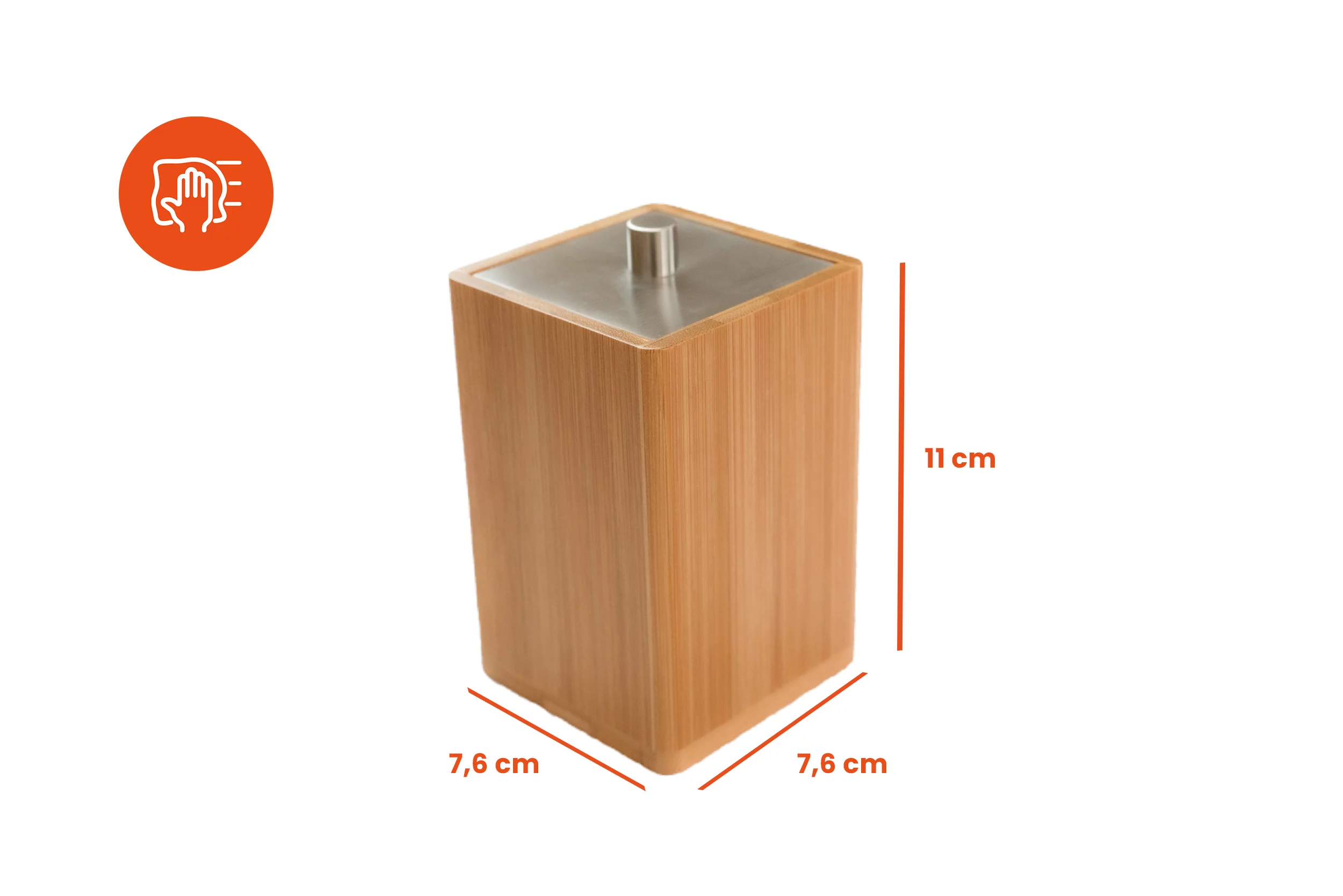 wattepad-halter-bambus,-wattepadbehaelter-(lxbxh)-7.6-x-7.6-x-11cm-braun