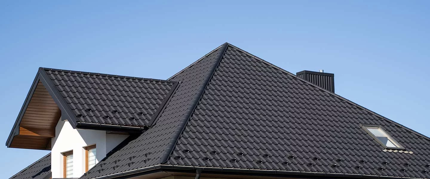 Grau gedecktes Dach
